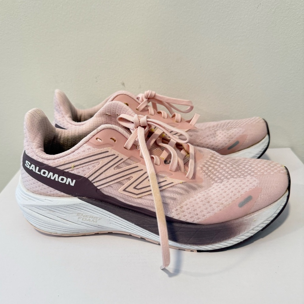 Salomon Pink Running Shoes Size 7.5 #Lux-SH-2